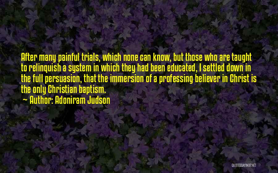 Immersion Quotes By Adoniram Judson