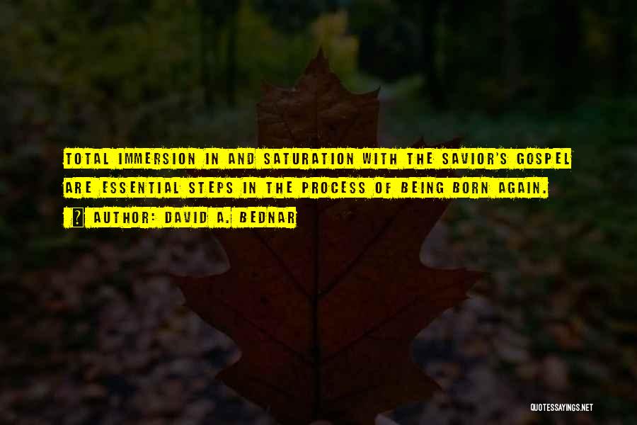 Immersion Quotes By David A. Bednar