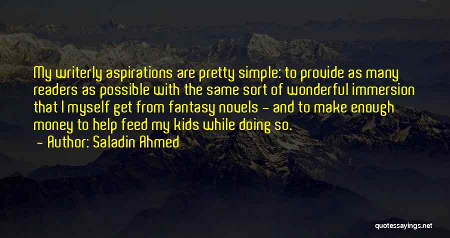 Immersion Quotes By Saladin Ahmed