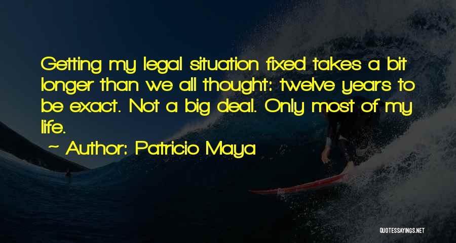Immigration Life Quotes By Patricio Maya