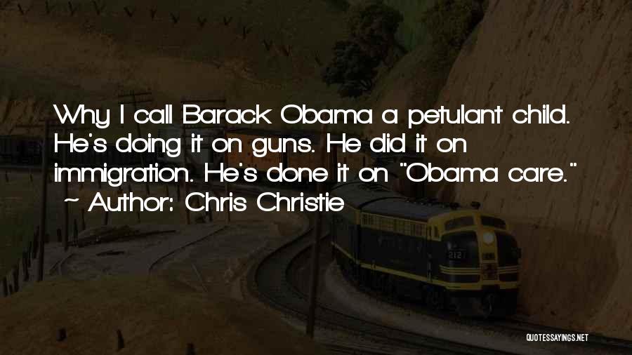 Immigration Obama Quotes By Chris Christie