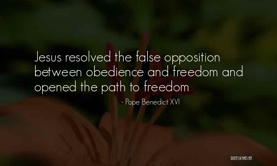 Immobilizer Indicator Quotes By Pope Benedict XVI