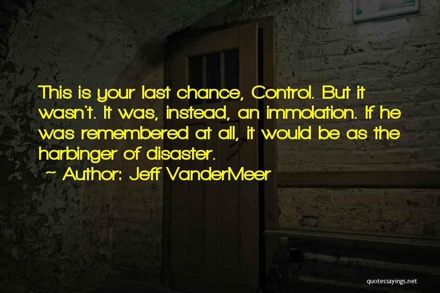 Immolation Quotes By Jeff VanderMeer