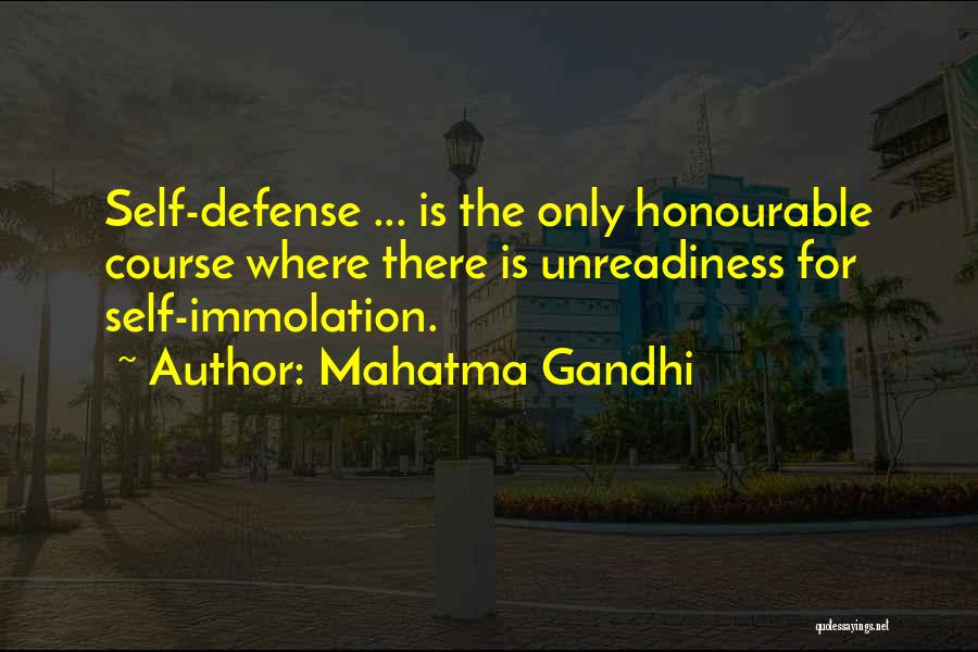 Immolation Quotes By Mahatma Gandhi