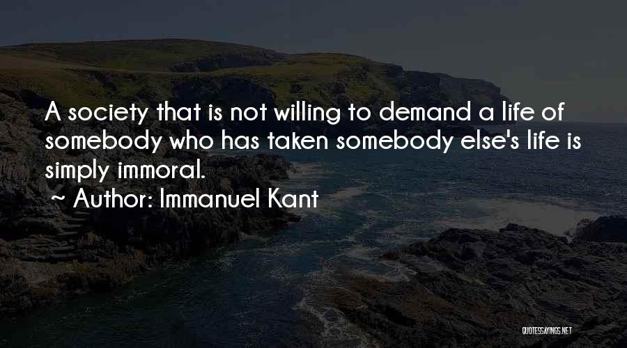 Immoral Quotes By Immanuel Kant