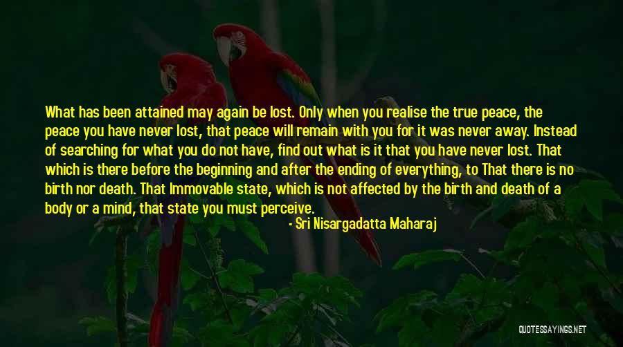 Immovable Mind Quotes By Sri Nisargadatta Maharaj