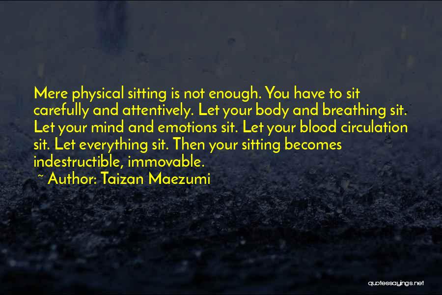 Immovable Mind Quotes By Taizan Maezumi
