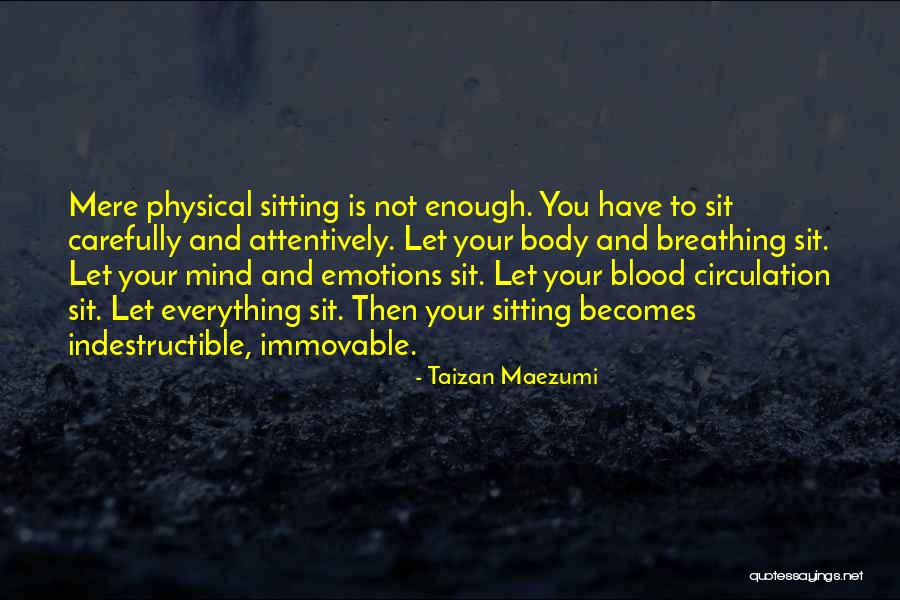 Immovable Mind Quotes By Taizan Maezumi