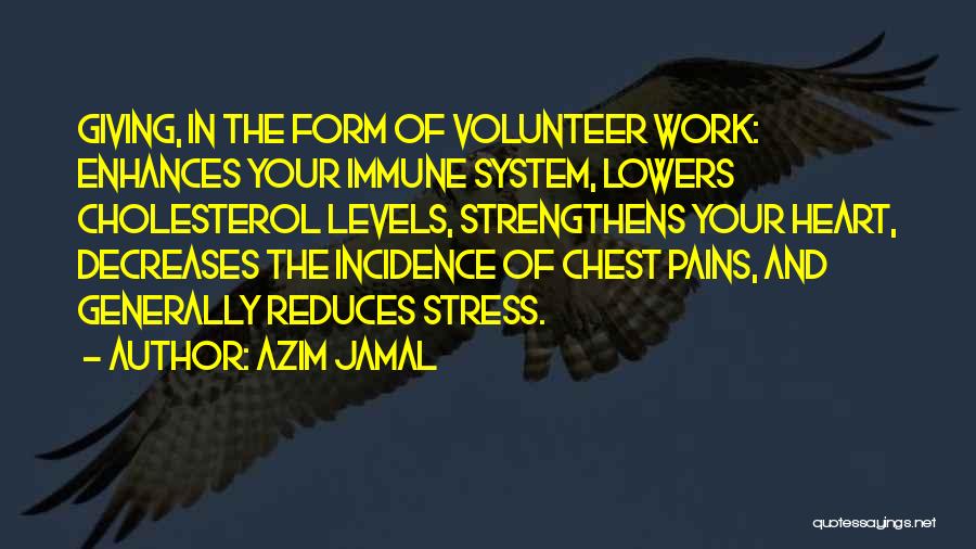 Immune To Pain Quotes By Azim Jamal