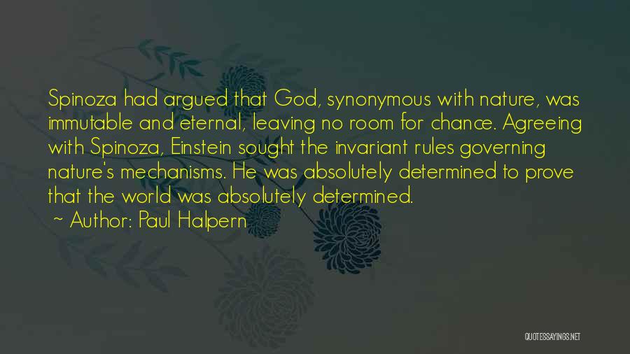 Immutable God Quotes By Paul Halpern