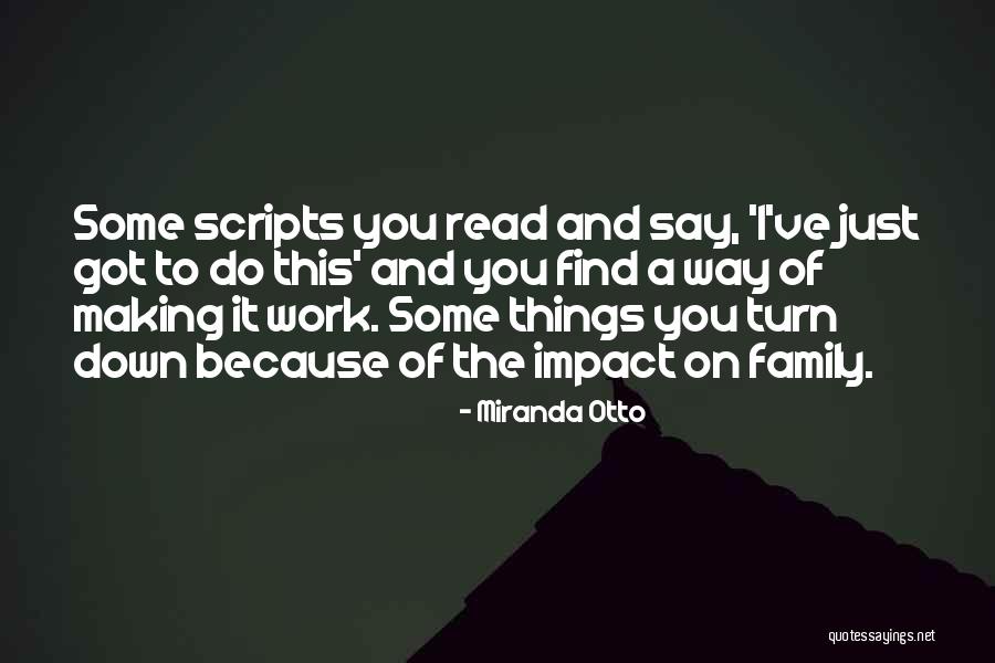 Impact Making Quotes By Miranda Otto Impact Making Quotes By Miranda Otto