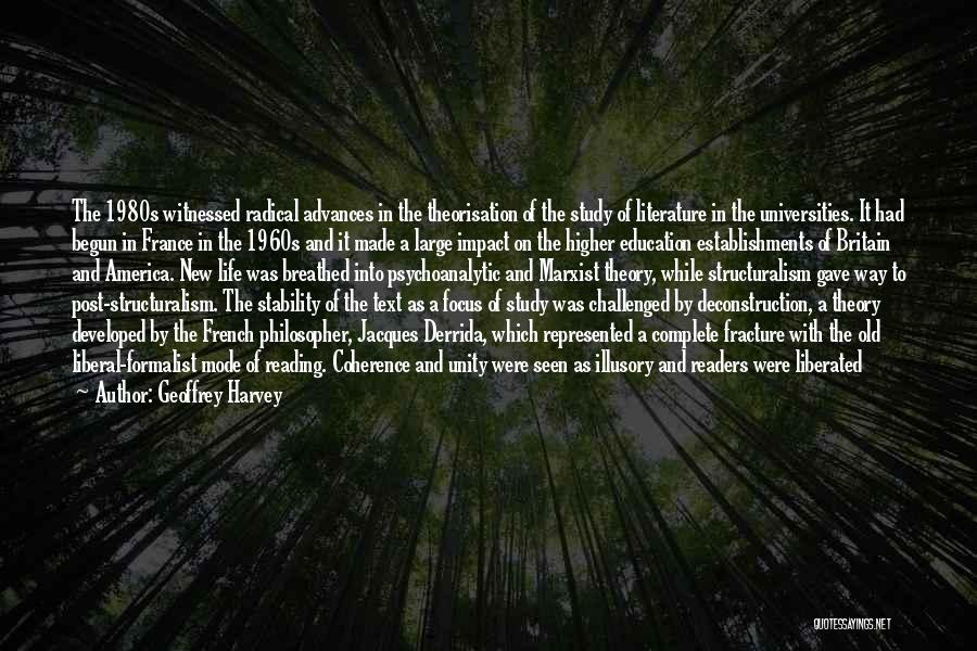 Impact Of Education Quotes By Geoffrey Harvey