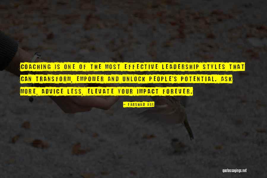 Impact Of Leadership Quotes By Farshad Asl