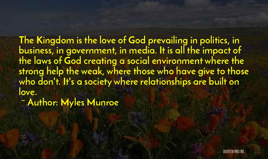 Impact Of Love Quotes By Myles Munroe