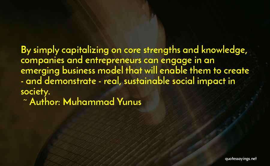 Impact On Society Quotes By Muhammad Yunus