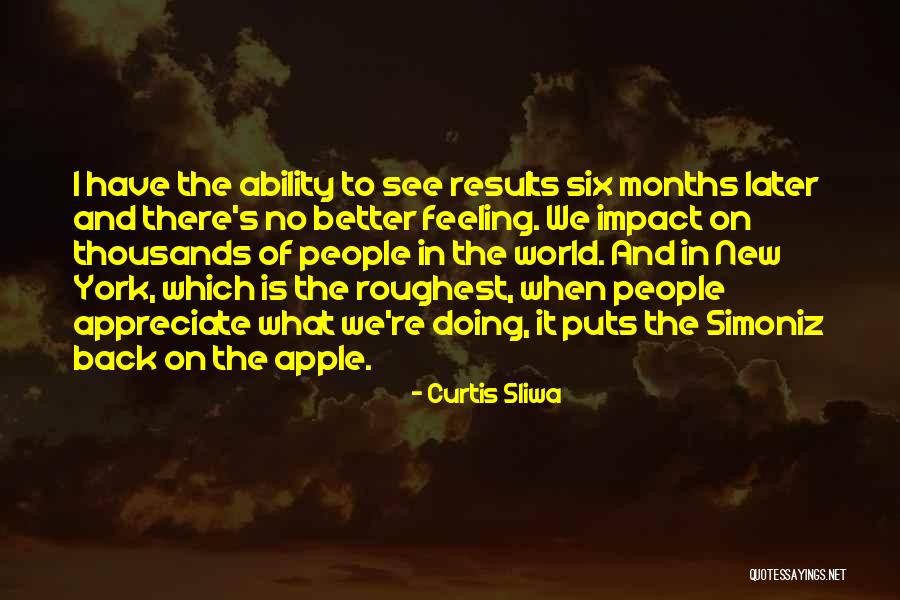 Impact On The World Quotes By Curtis Sliwa