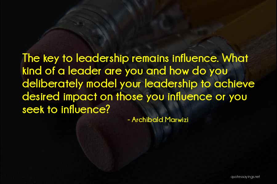 Impact On Your Life Quotes By Archibald Marwizi Impact On Your Life Quotes By Archibald Marwizi