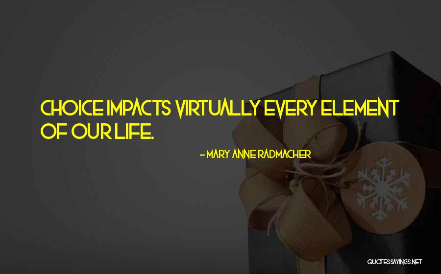 Impacts Life Quotes By Mary Anne Radmacher Impacts Life Quotes By Mary Anne Radmacher
