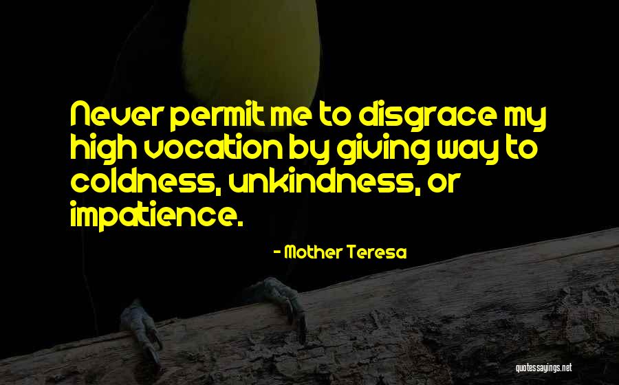 Impatience Quotes By Mother Teresa