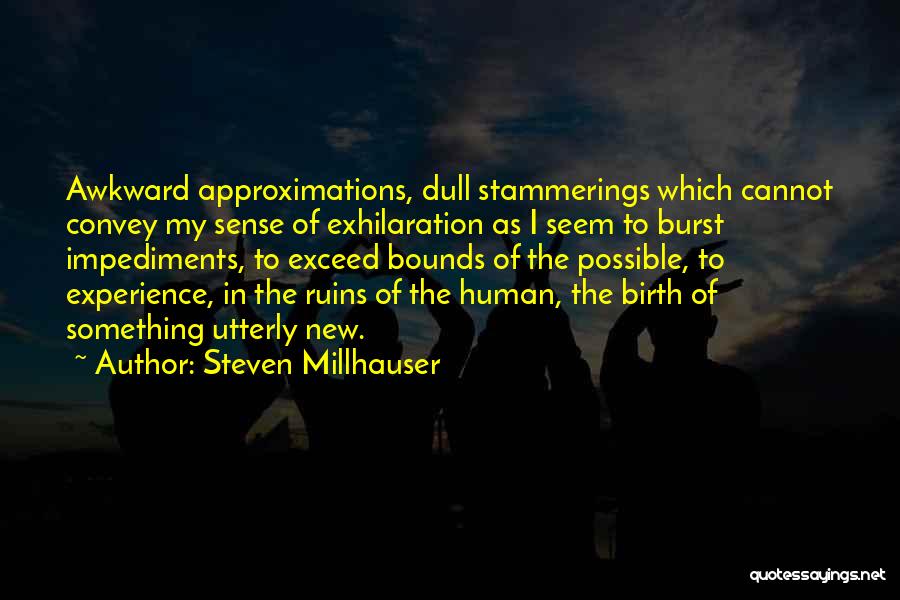 Impediments Quotes By Steven Millhauser