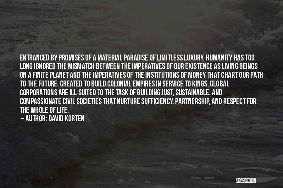 Imperatives Quotes By David Korten