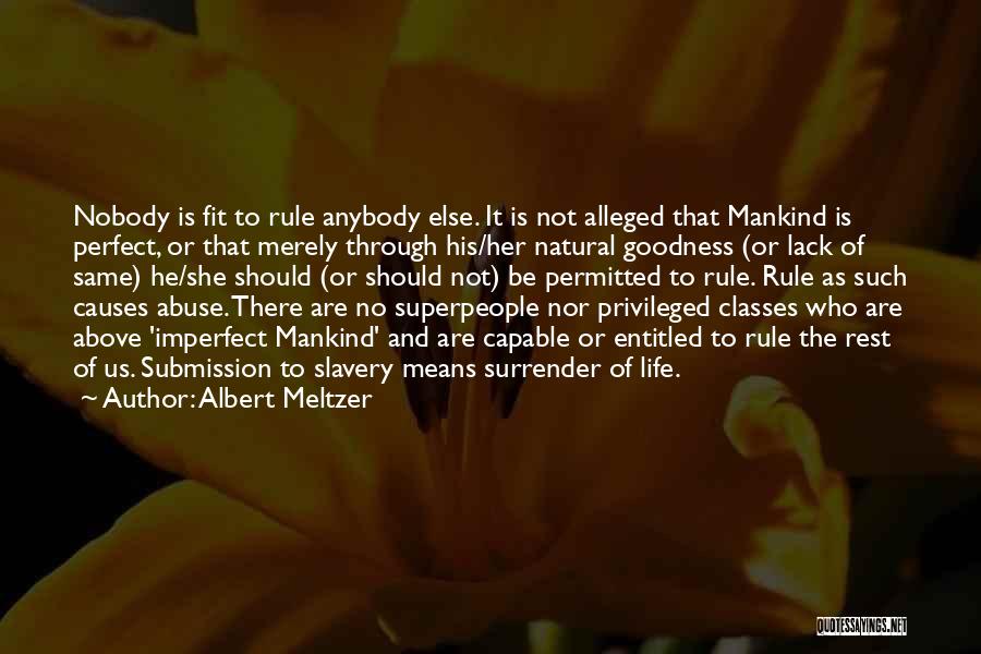 Imperfect Life Quotes By Albert Meltzer
