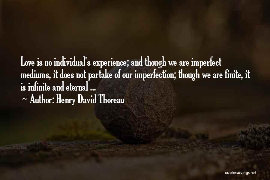 Imperfection And Love Quotes By Henry David Thoreau