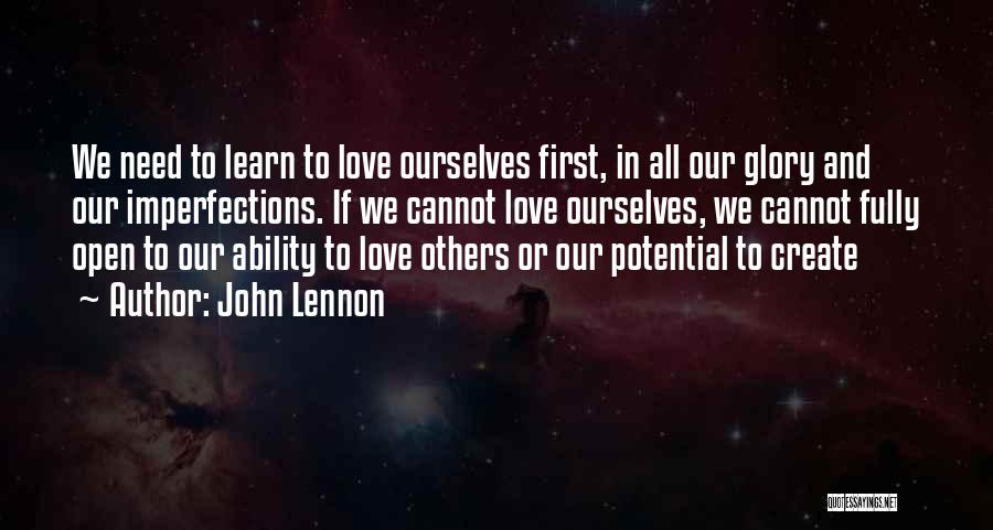 Imperfections And Love Quotes By John Lennon