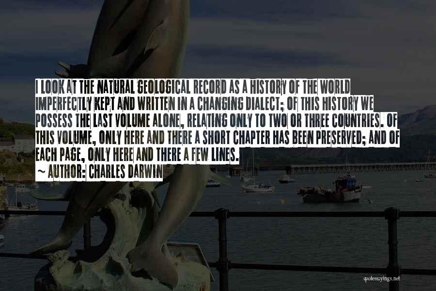 Imperfectly Quotes By Charles Darwin