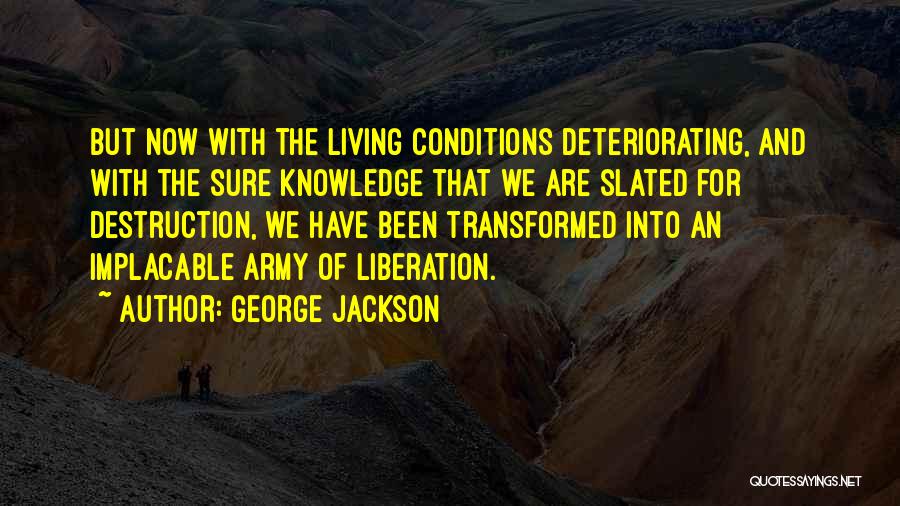 Implacable Quotes By George Jackson