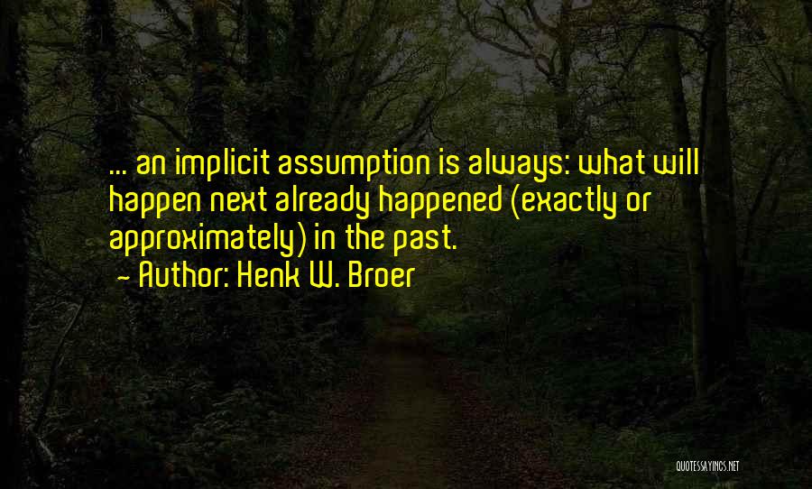 Implicit Quotes By Henk W. Broer