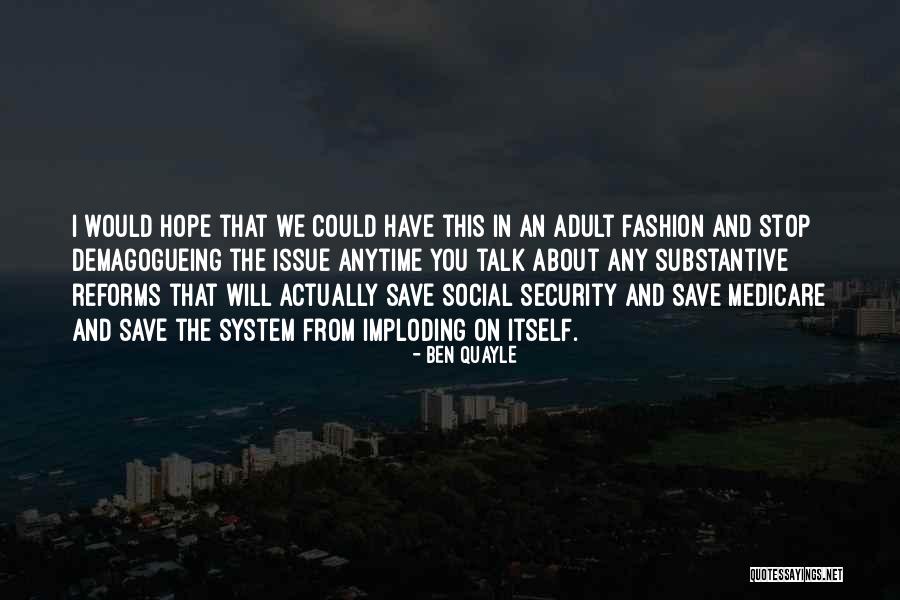 Imploding Quotes By Ben Quayle Imploding Quotes By Ben Quayle