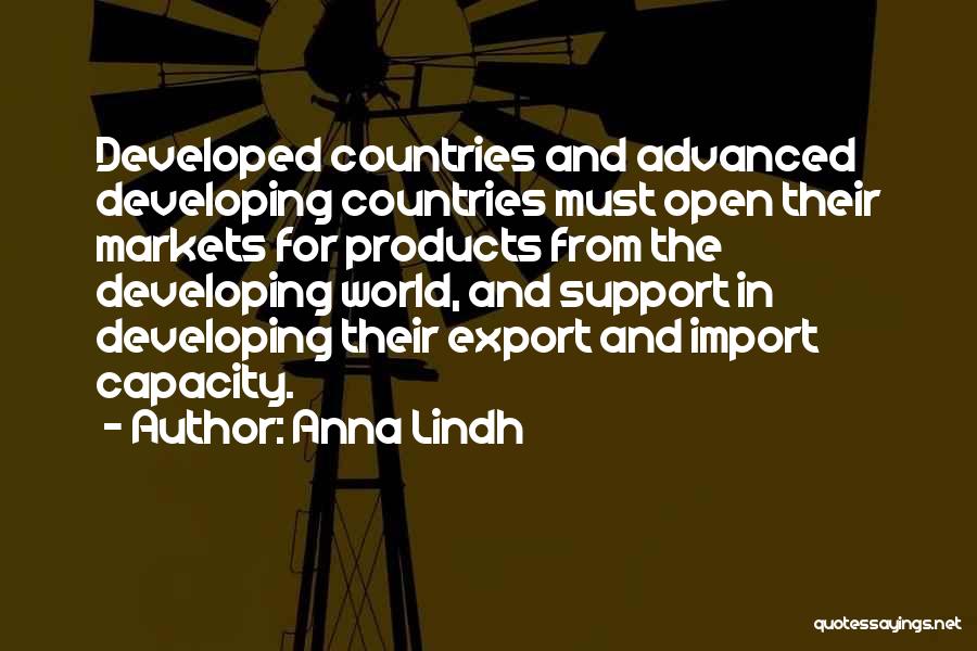 Import Export Quotes By Anna Lindh