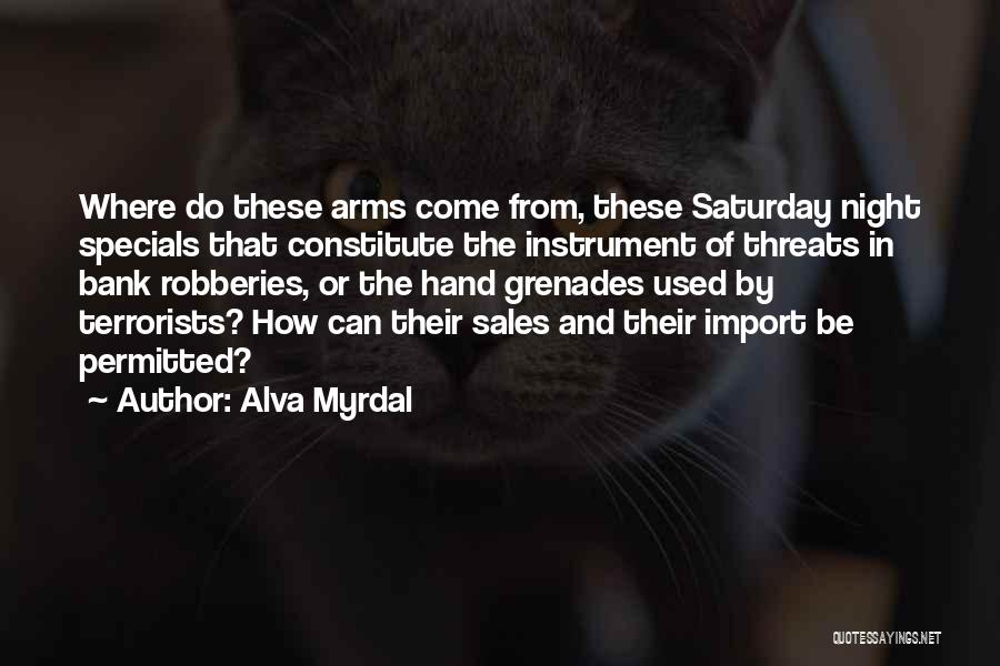 Import Quotes By Alva Myrdal