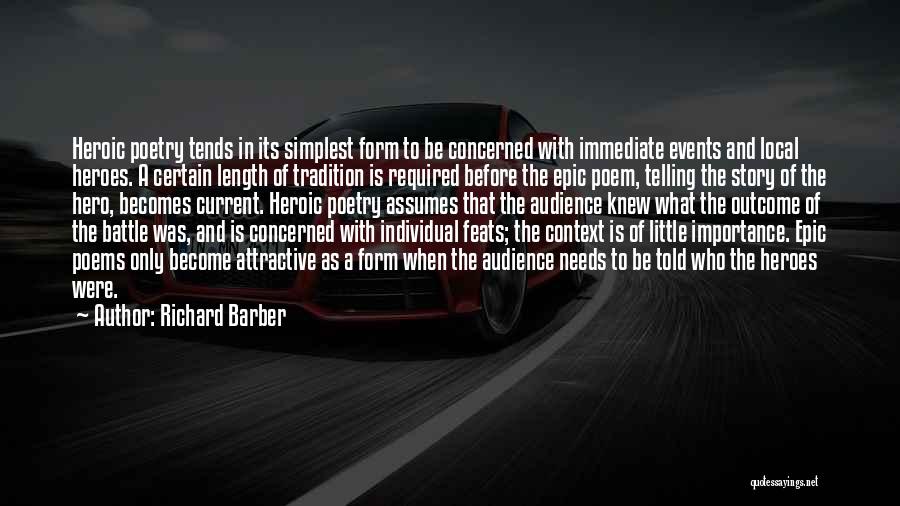 Importance Of Context Quotes By Richard Barber