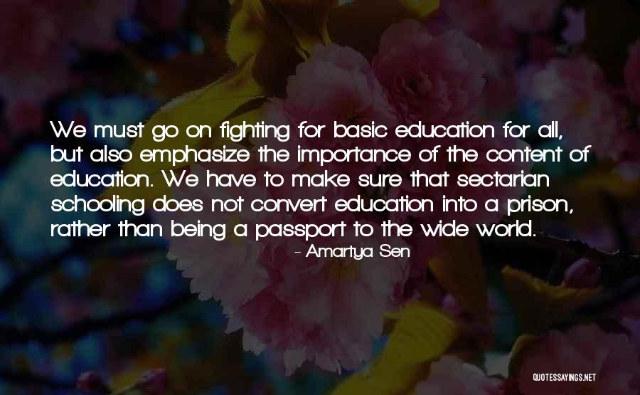 Importance Of Education Quotes By Amartya Sen