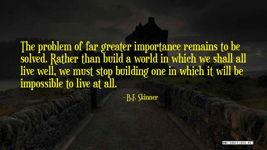 Importance Of Education Quotes By B.F. Skinner