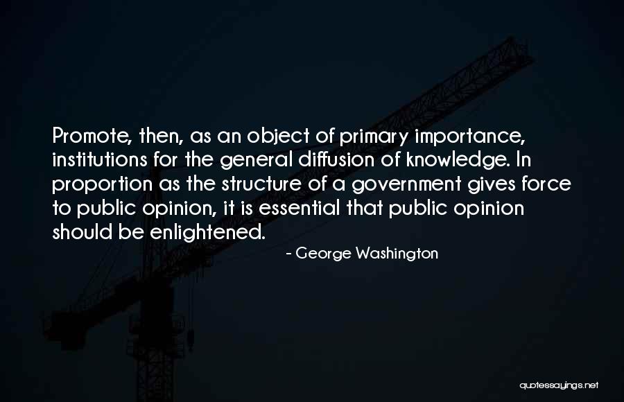 Importance Of Education Quotes By George Washington