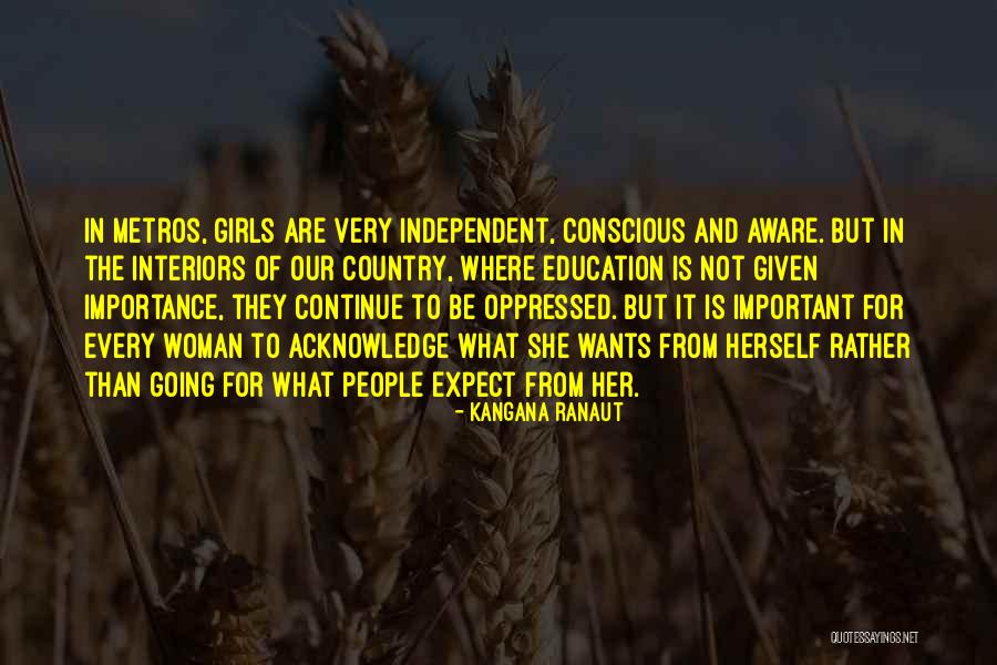 Importance Of Education Quotes By Kangana Ranaut