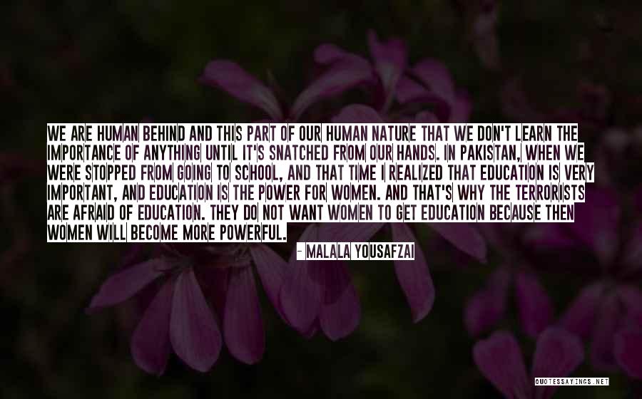 Importance Of Education Quotes By Malala Yousafzai Importance Of Education Quotes By Malala Yousafzai