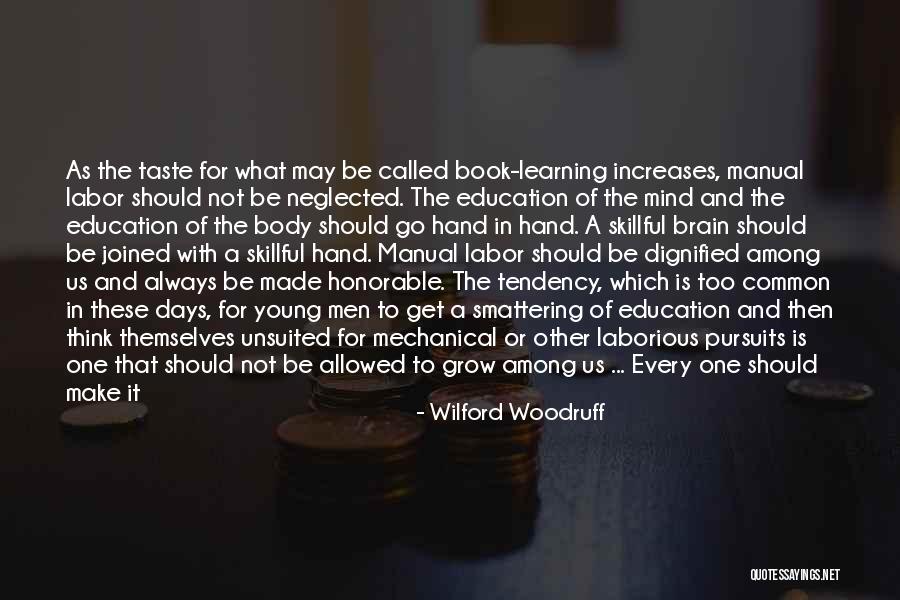 Importance Of Education Quotes By Wilford Woodruff