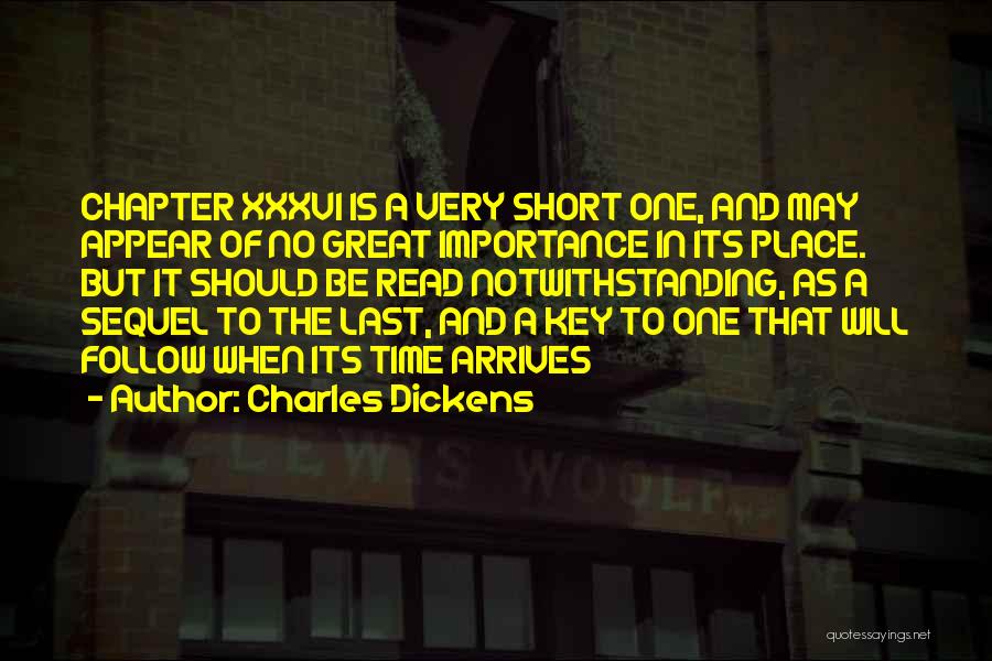 Importance Of Follow Up Quotes By Charles Dickens