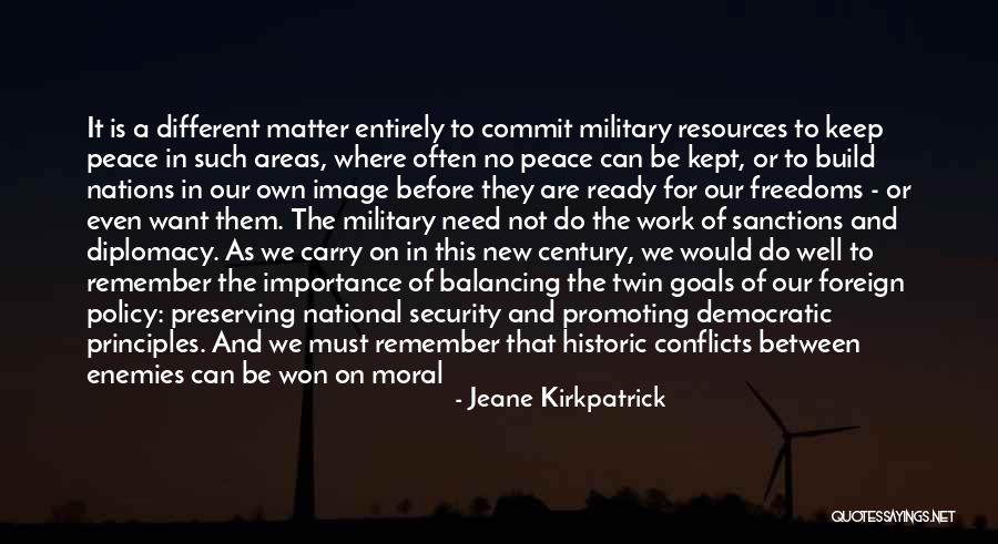 Importance Of Goals Quotes By Jeane Kirkpatrick