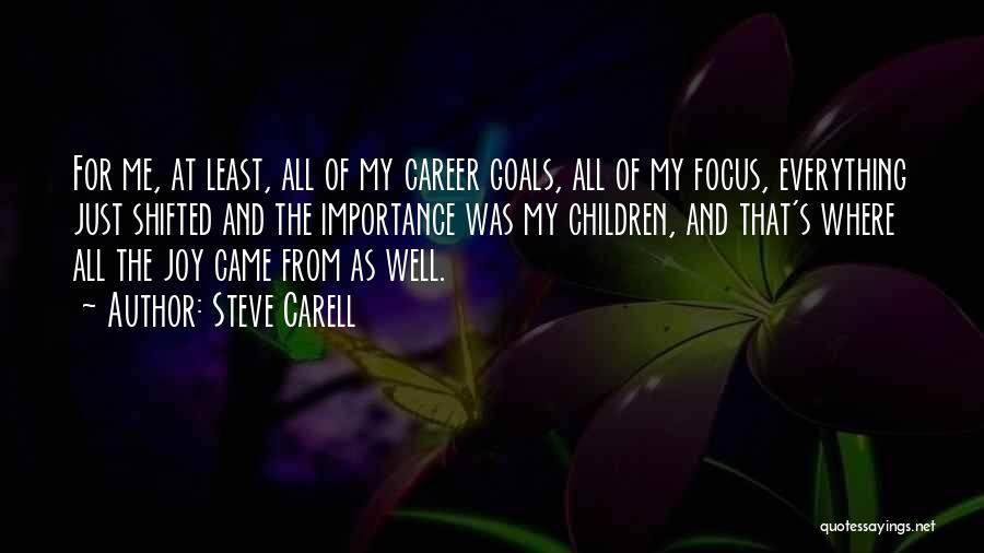 Importance Of Goals Quotes By Steve Carell