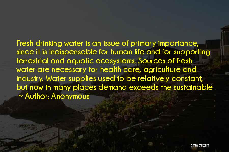 Importance Of Health Care Quotes By Anonymous