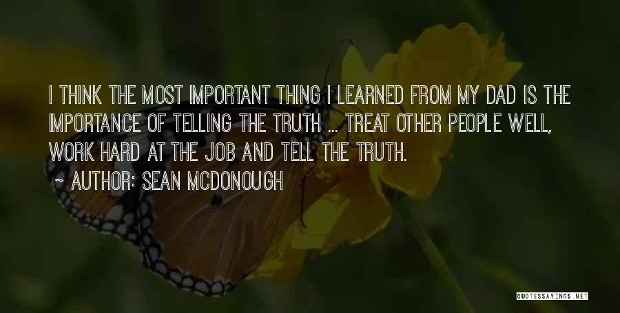 Importance Of Job Quotes By Sean McDonough