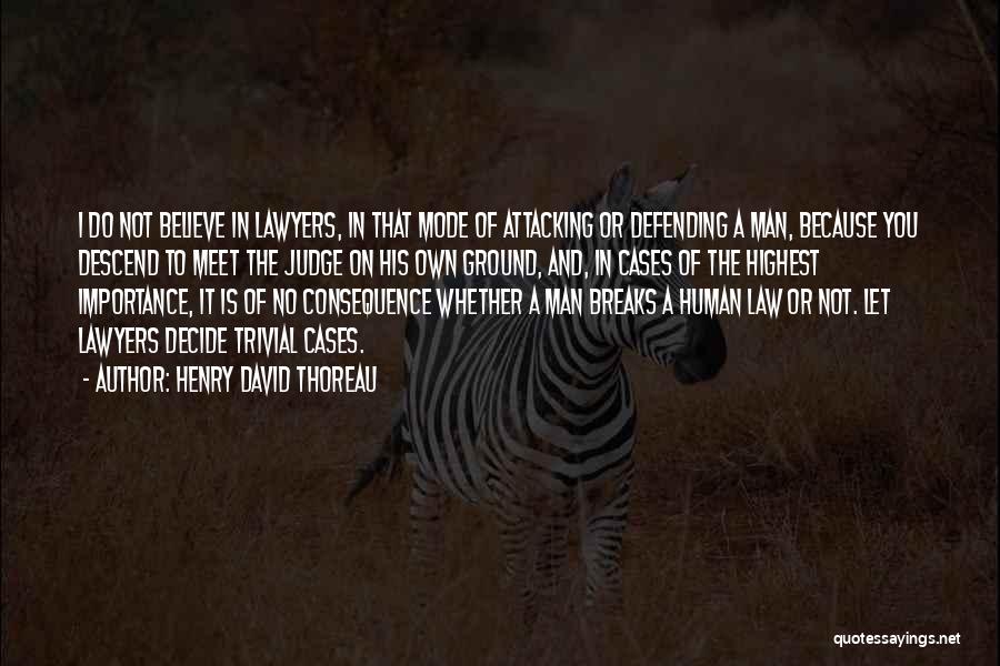 Importance Of Lawyers Quotes By Henry David Thoreau