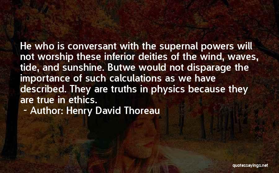 Importance Of Nature Quotes By Henry David Thoreau