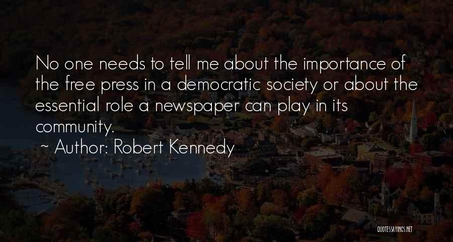 Importance Of Role Play Quotes By Robert Kennedy