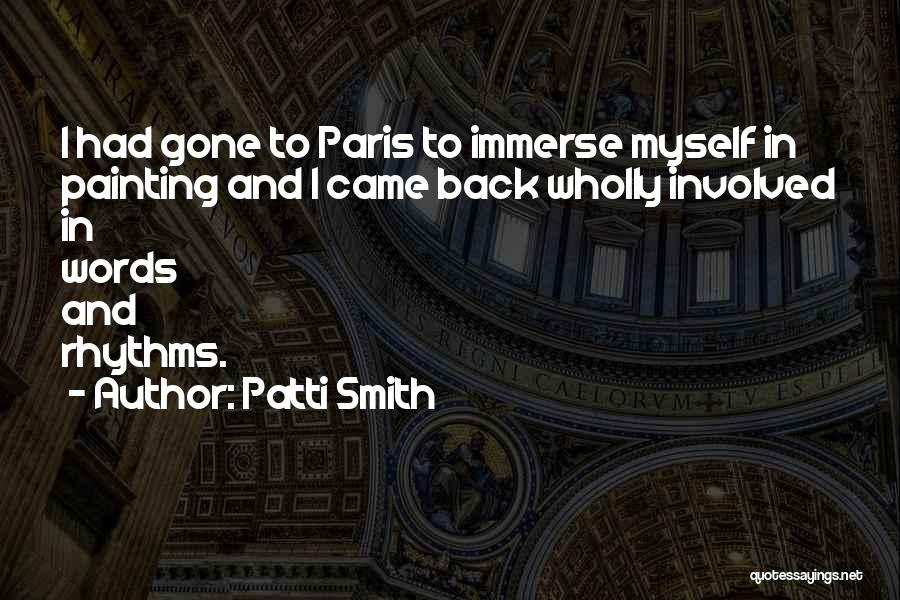 Importance Of Sensation Quotes By Patti Smith